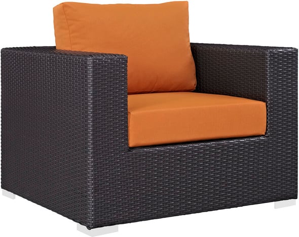  Modway Furniture Sofa Sectionals Chairs Espresso Orange