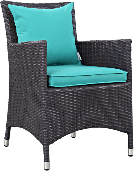  Modway Furniture Bar and Dining Dining Room Chairs Espresso Turquoise