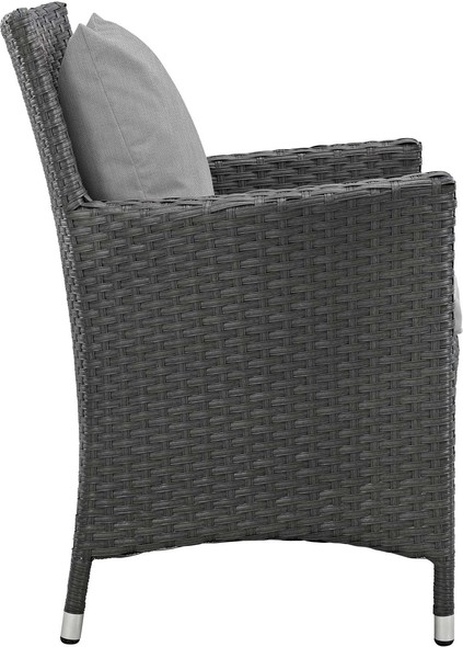 Modway Furniture Bar and Dining Dining Room Chairs Canvas Gray