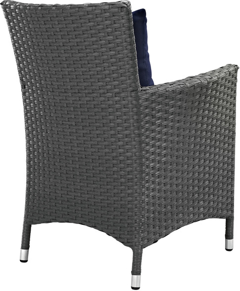 Modway Furniture Bar and Dining Dining Room Chairs Canvas Navy