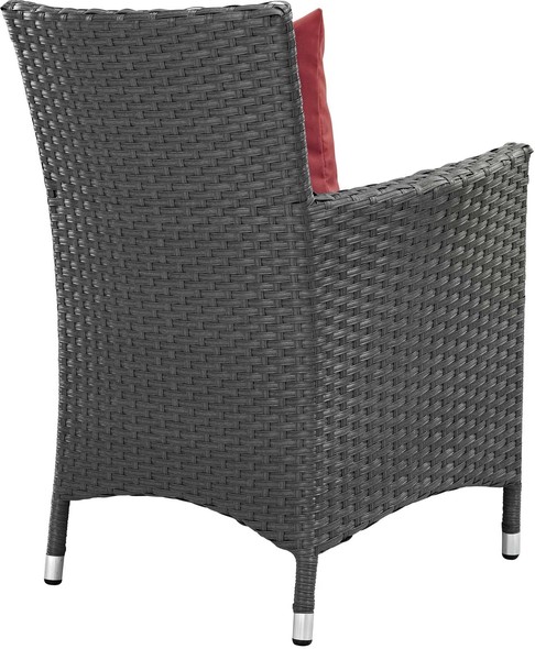 Modway Furniture Bar and Dining Dining Room Chairs Canvas Red