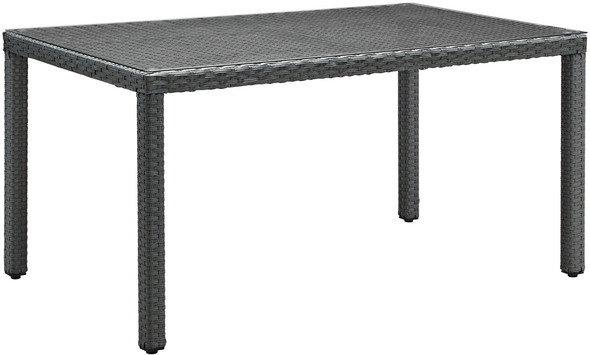 kitchen table grey Modway Furniture Bar and Dining Dining Room Tables Chocolate