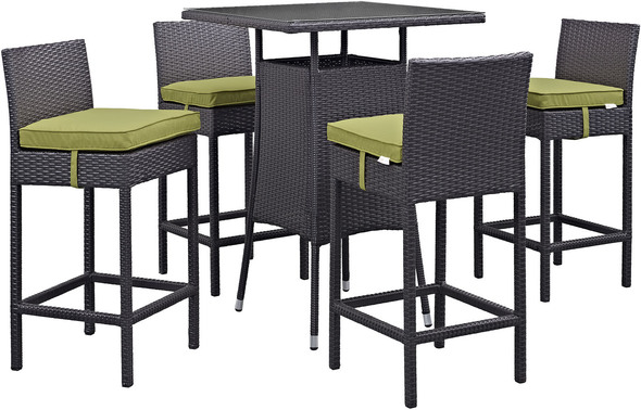 outdoor grill and bar Modway Furniture Bar and Dining Espresso Peridot