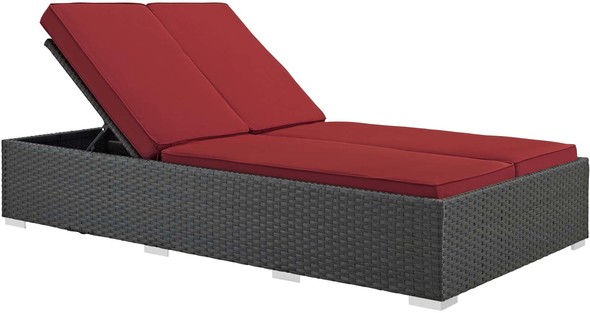 patio high top chairs Modway Furniture Daybeds and Lounges Chocolate Red