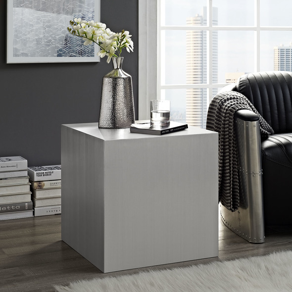  Modway Furniture Tables Accent Tables Silver