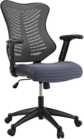 net visitor chair Modway Furniture Office Chairs Gray