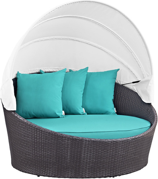 quality outdoor furniture brands Modway Furniture Daybeds and Lounges Espresso Turquoise