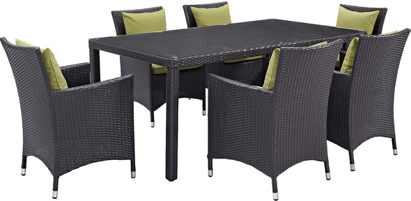 patio tables Modway Furniture Bar and Dining Espresso Peridot