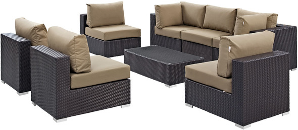 all aluminum outdoor furniture Modway Furniture Sofa Sectionals Espresso Mocha
