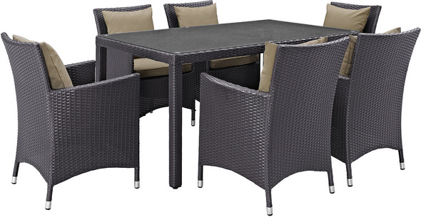 outdoor dining ware Modway Furniture Bar and Dining Espresso Mocha