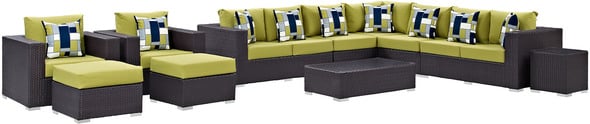small corner patio couch Modway Furniture Sofa Sectionals Espresso Peridot