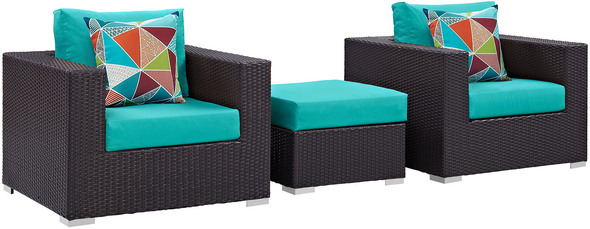cheap outdoor chaise Modway Furniture Sofa Sectionals Espresso Turquoise