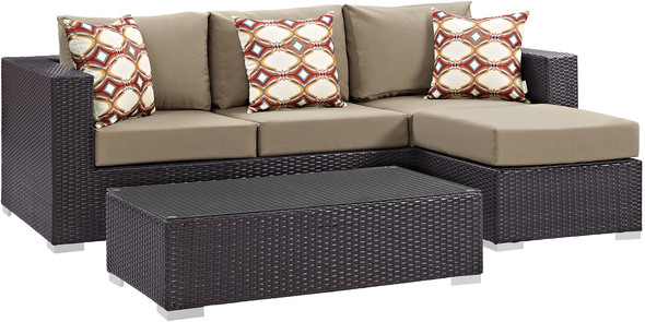 sectional furniture sale Modway Furniture Sofa Sectionals Espresso Mocha