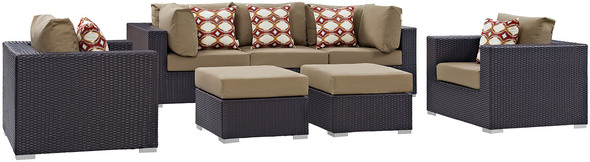 4 piece outdoor table and chairs Modway Furniture Sofa Sectionals Espresso Mocha