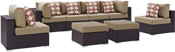 l garden sofa Modway Furniture Sofa Sectionals Espresso Mocha