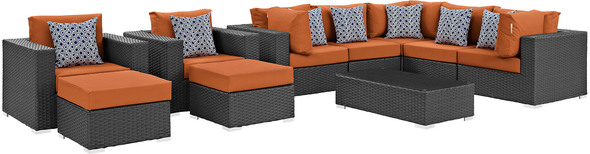 buy 3 piece outdoor setting Modway Furniture Sofa Sectionals Canvas Tuscan