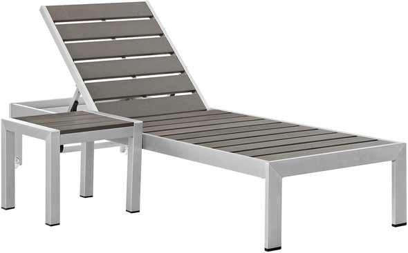 outdoor lounge black friday Modway Furniture Daybeds and Lounges Silver Gray