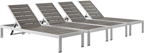 outdoor patio dining sets on sale Modway Furniture Daybeds and Lounges Silver Gray