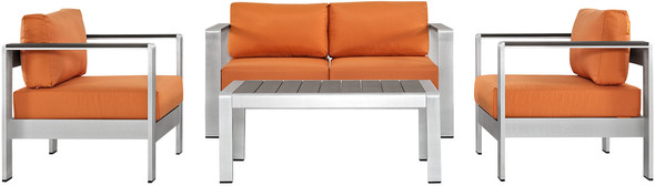 grey corner sofa outdoor Modway Furniture Sofa Sectionals Silver Orange