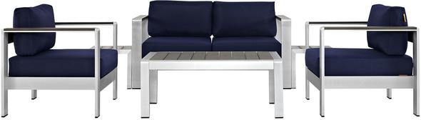 exterior sectional Modway Furniture Sofa Sectionals Silver Navy