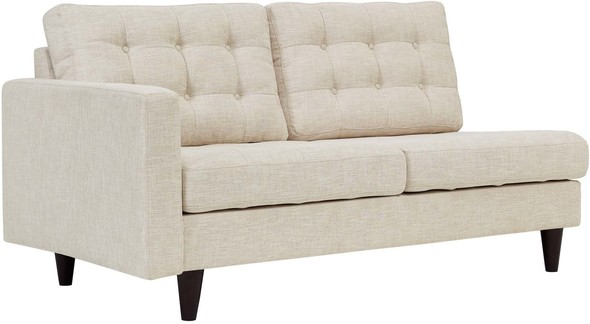 white leather couch with chaise Modway Furniture Sofa Sectionals Beige