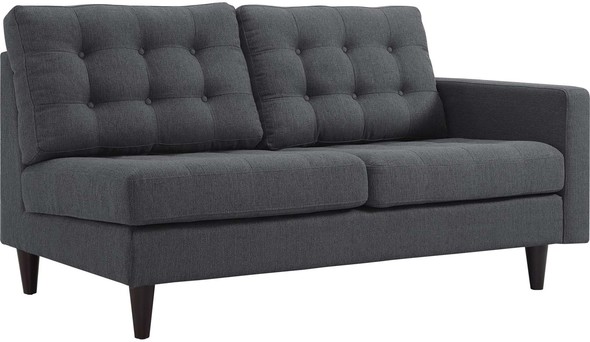 love sectional sofa Modway Furniture Sofa Sectionals Gray