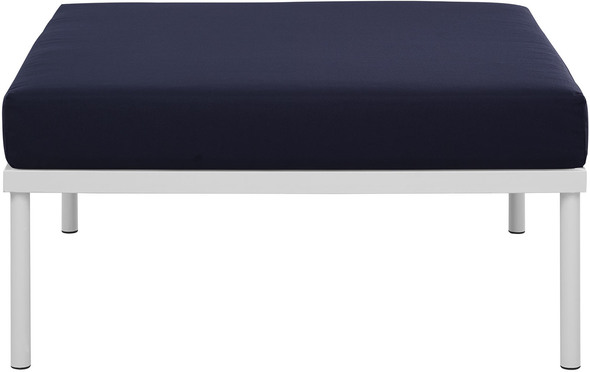 Modway Furniture Sofa Sectionals Ottomans and Benches White Navy
