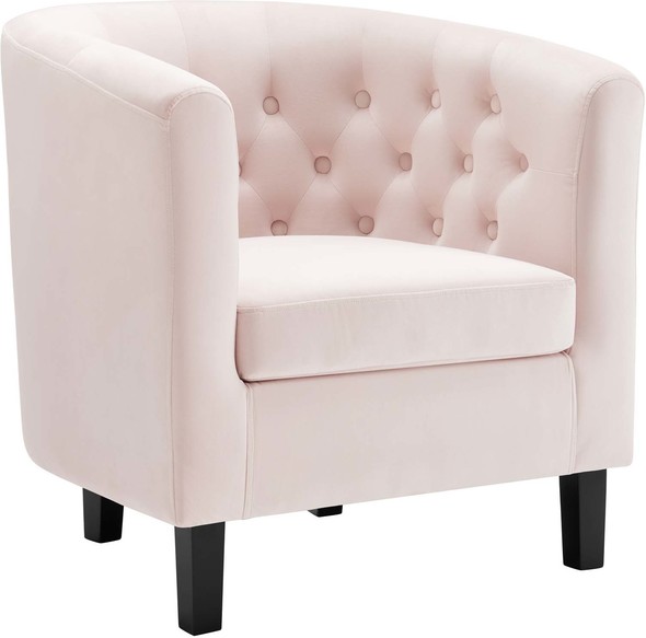 blue accent chair for bedroom Modway Furniture Sofas and Armchairs Pink