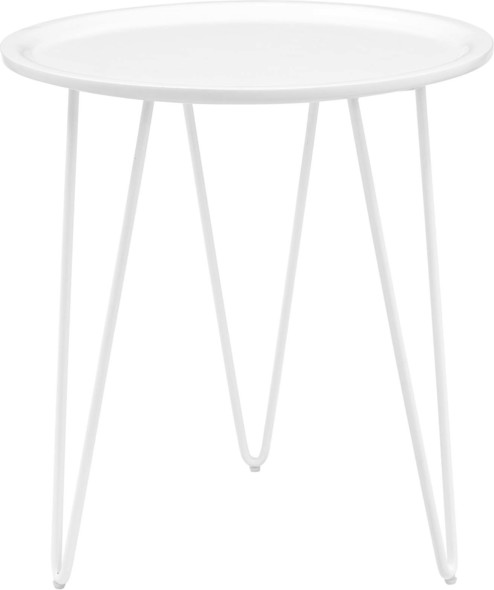 metal sofa table Modway Furniture Tables Accent Tables White