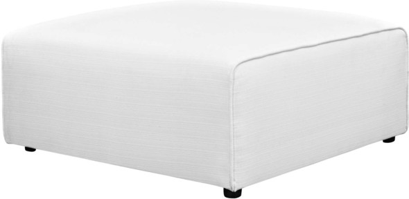 accent ottoman Modway Furniture Sofas and Armchairs White