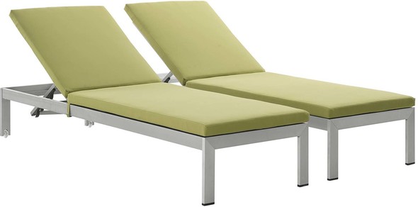 complete outdoor patio sets Modway Furniture Daybeds and Lounges Silver Peridot