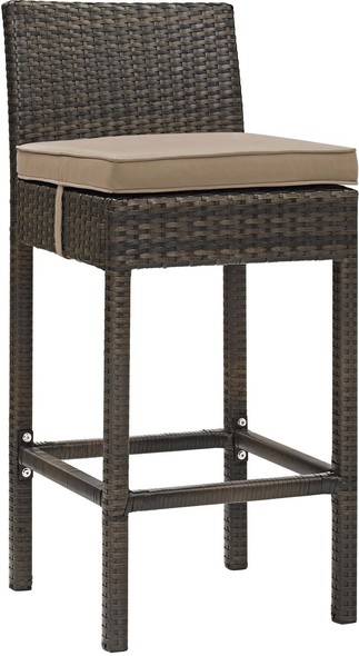 gold bar stools counter height Modway Furniture Bar and Dining Brown Mocha