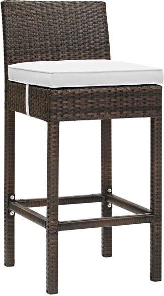 tall barstool Modway Furniture Bar and Dining Brown White
