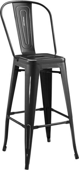 modern high bar stools Modway Furniture Bar and Counter Stools Black