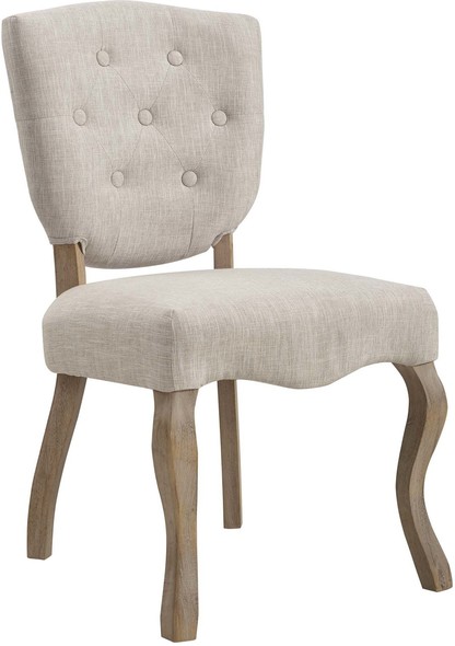 modern farmhouse upholstered dining chairs Modway Furniture Dining Chairs Beige