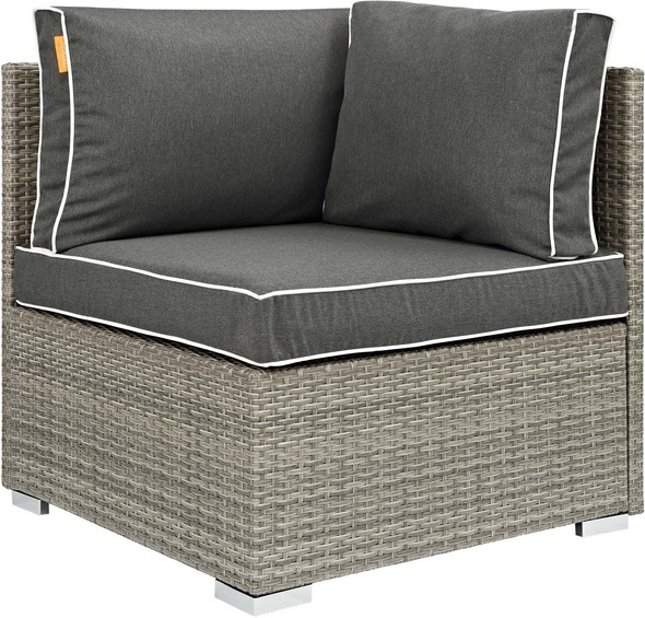 sectional patio furniture near me Modway Furniture Sofa Sectionals Light Gray Charcoal