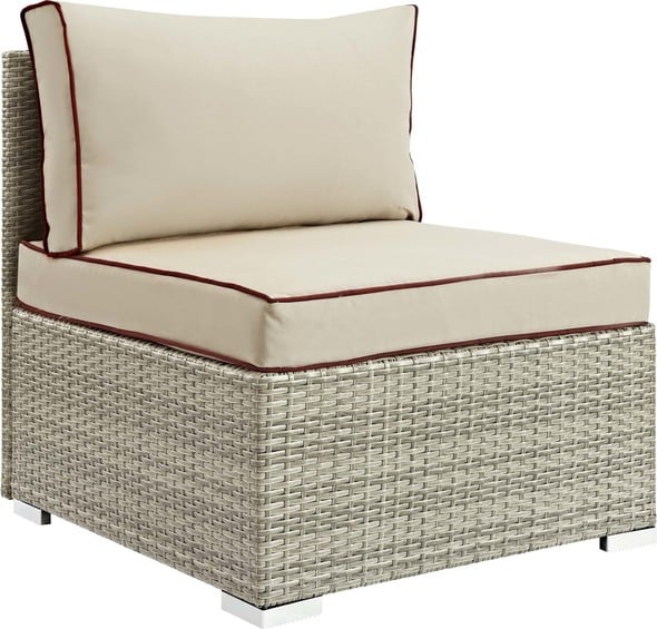 patio furniture for 4 Modway Furniture Sofa Sectionals Light Gray Beige