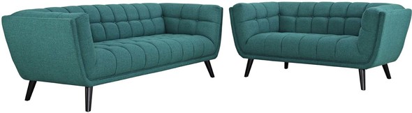  Modway Furniture Sofas and Armchairs Sofas and Loveseat Teal