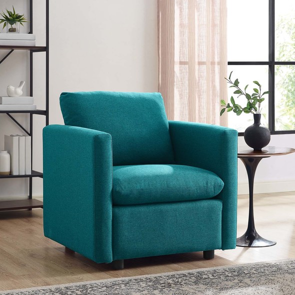  Modway Furniture Sofas and Armchairs Chairs Teal