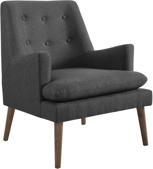lounge armchair with ottoman Modway Furniture Lounge Chairs and Chaises Gray