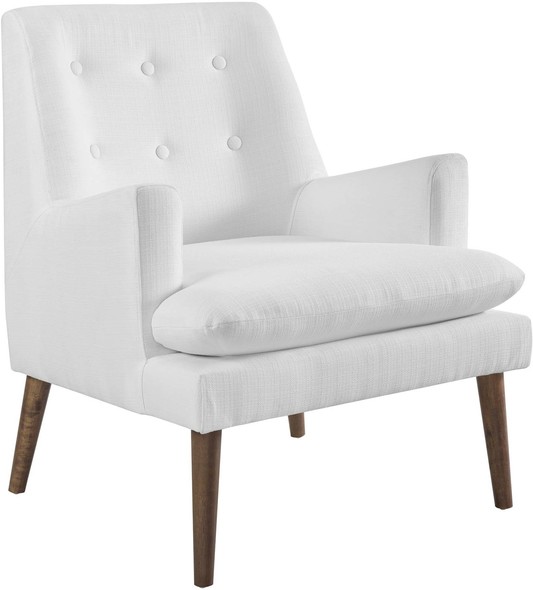 grey and cream accent chair Modway Furniture Lounge Chairs and Chaises White