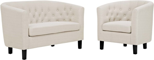 accent chairs to match brown leather sofa Modway Furniture Sofas and Armchairs Beige