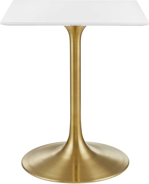 extendable table Modway Furniture Tables Gold White