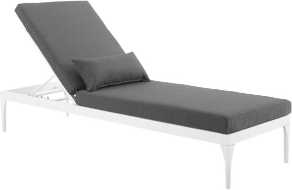 Modway Furniture Daybeds and Lounges Chairs White Charcoal