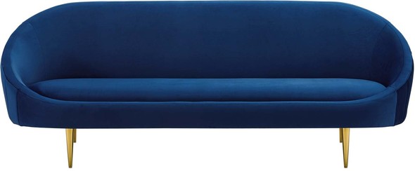 velvet couch with chaise Modway Furniture Sofas and Armchairs Navy