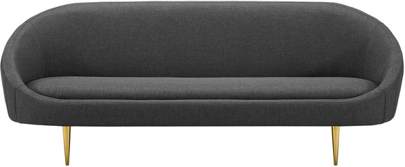 white l couch Modway Furniture Sofas and Armchairs Gray