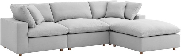 modern black couch Modway Furniture Sofas and Armchairs Light Gray