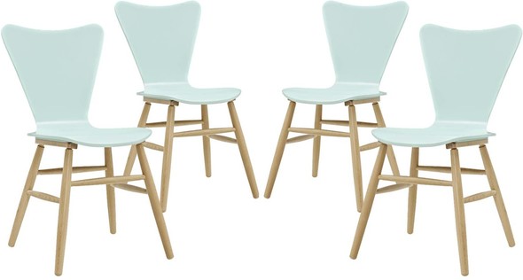 comfortable dining table set Modway Furniture Dining Chairs Light Blue