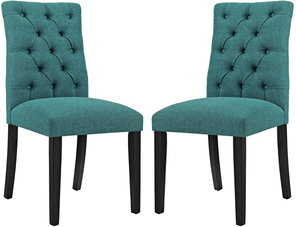 table and chairs and bench Modway Furniture Dining Chairs Teal