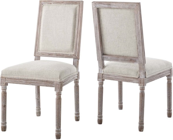 fabric dining room chair covers Modway Furniture Dining Chairs Beige
